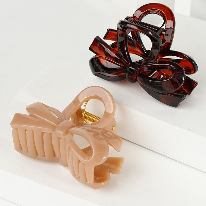 Layered Double Bow Hair Claw Clip - view 5