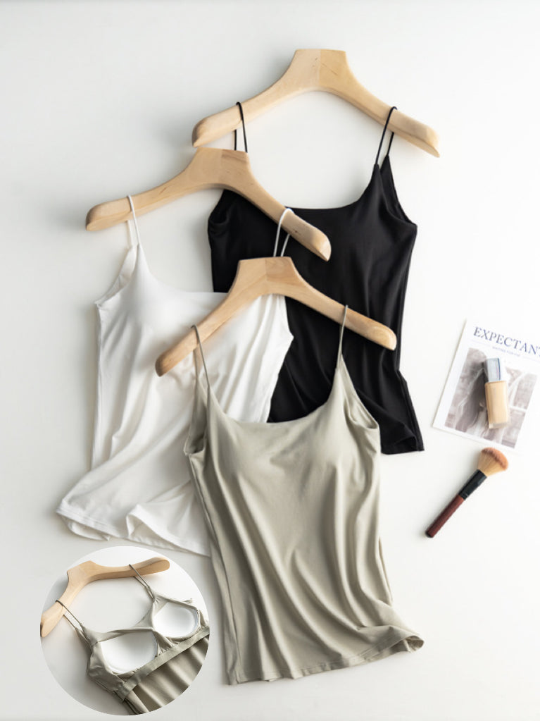 Silky Built In Bra Camisole Tank
