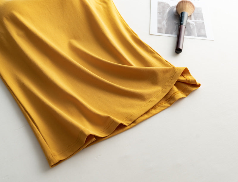 Silky Built In Bra Camisole Tank - yellow - 4