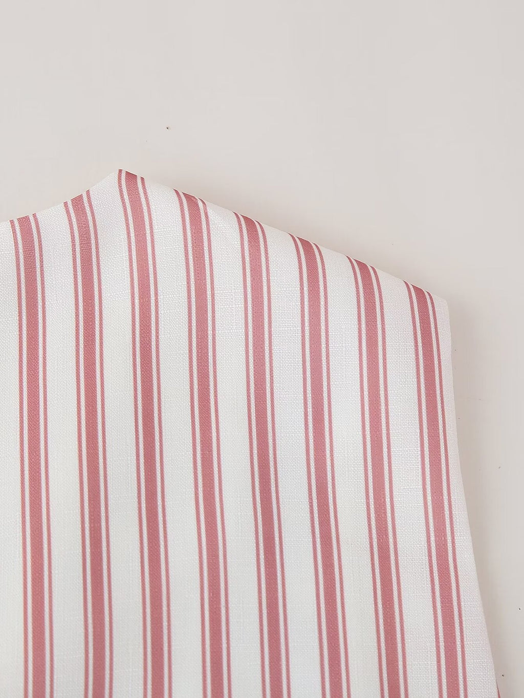 Folk Embroidered Striped Back Vest - Red - 12