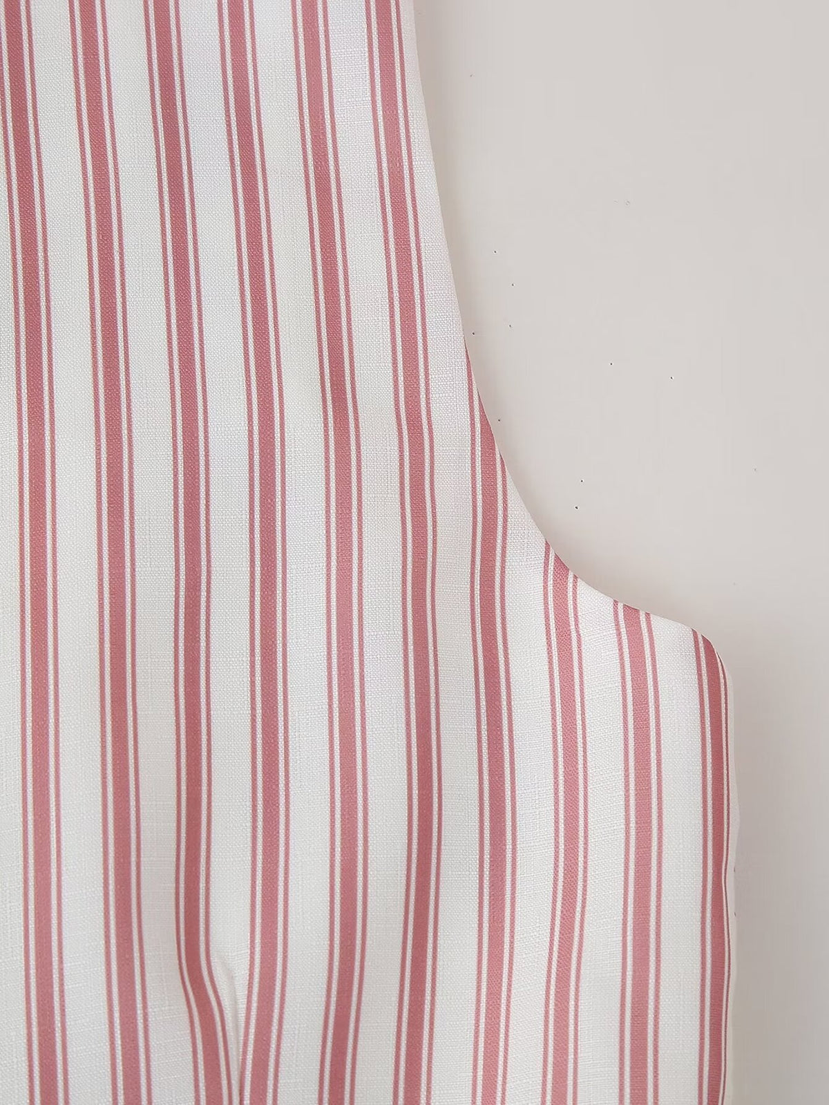 Folk Embroidered Striped Back Vest - Red - 13