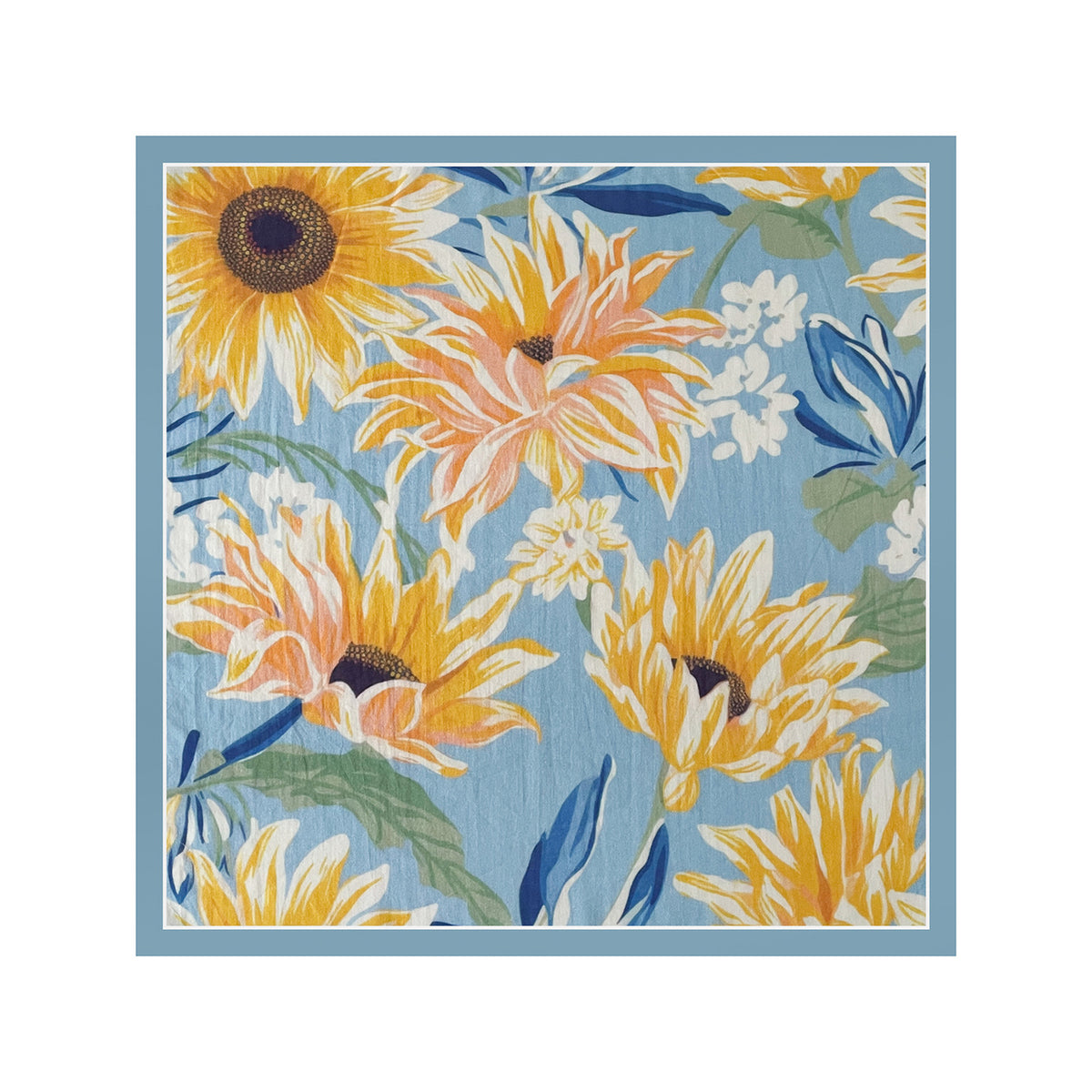 Summer Ocean And Blossom Print Bandana - NO-5