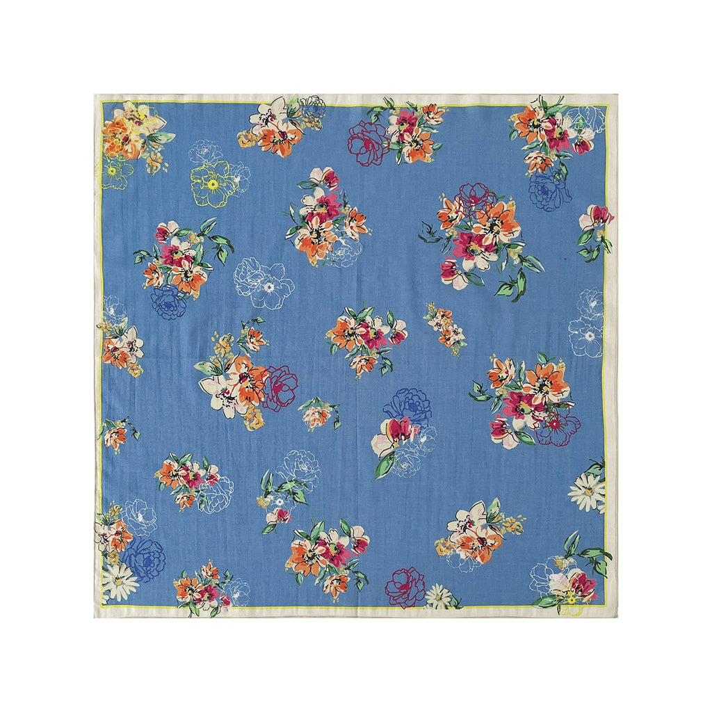 Summer Ocean And Blossom Print Bandana - NO-6