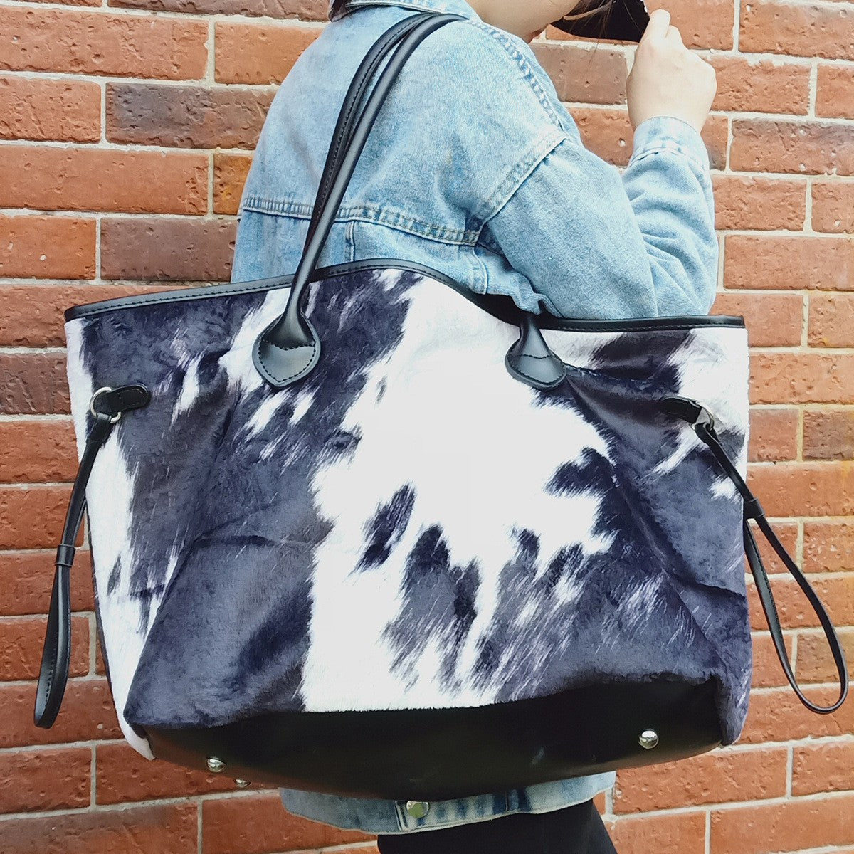 Western Animal Print Plush Weekender Tote Bag