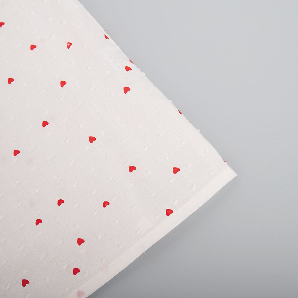 Heart Print Long Sleeve Pajama Short Set - White - 14