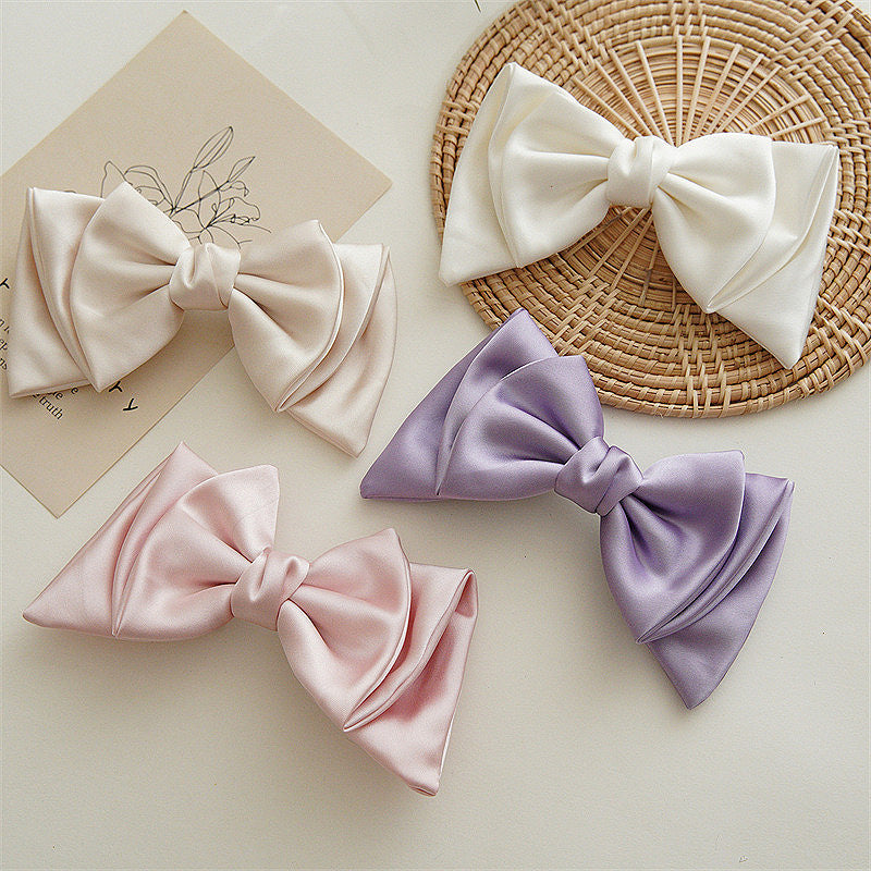 Soft Satin Butterfly Bow Hair Clip - view 1