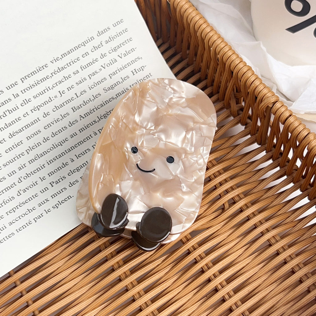 Smiley Bakery Snack Hair Claw Clip - Potato