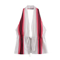Striped Halter Vest And Maxi Skirt Set - Top