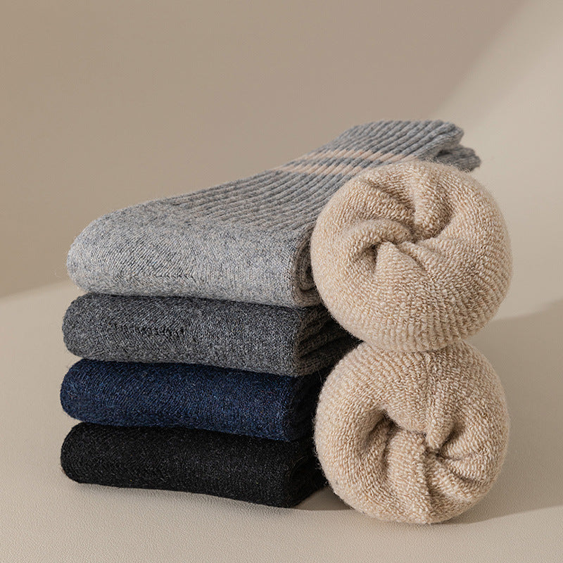 Ribbed Double Stripe Crew Socks - view 2