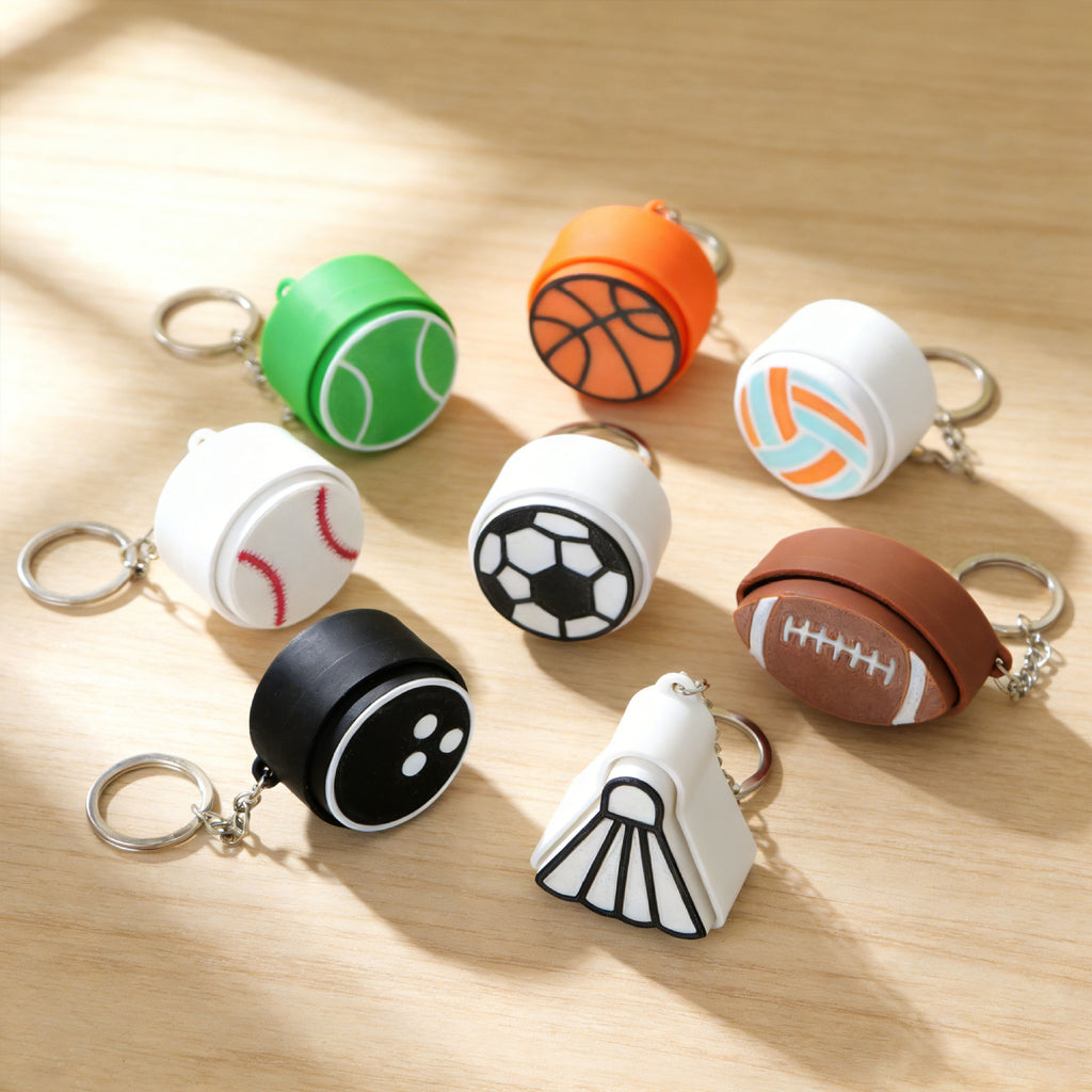 Athletic Ball Pendant Charm for Bags and Keys