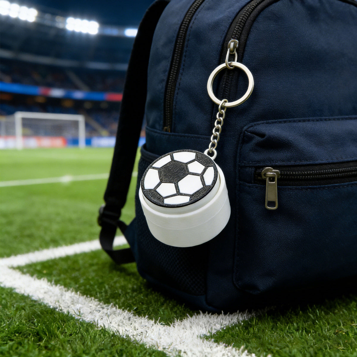 Athletic Ball Pendant Charm for Bags and Keys - view 1