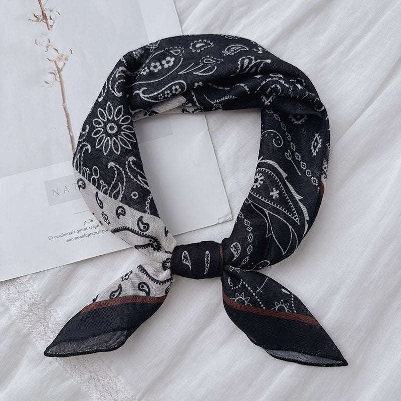 Boho Paisley Print Bandana Neck Scarf - NO04