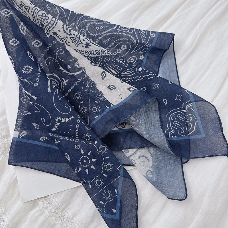 Boho Paisley Print Bandana Neck Scarf - view 19