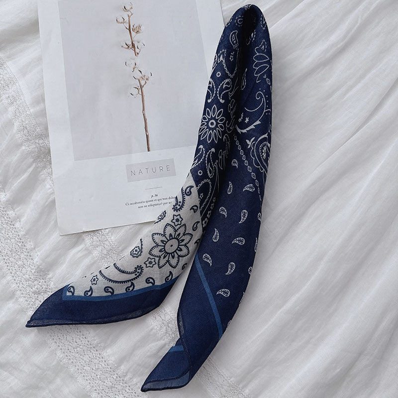 Boho Paisley Print Bandana Neck Scarf - view 20