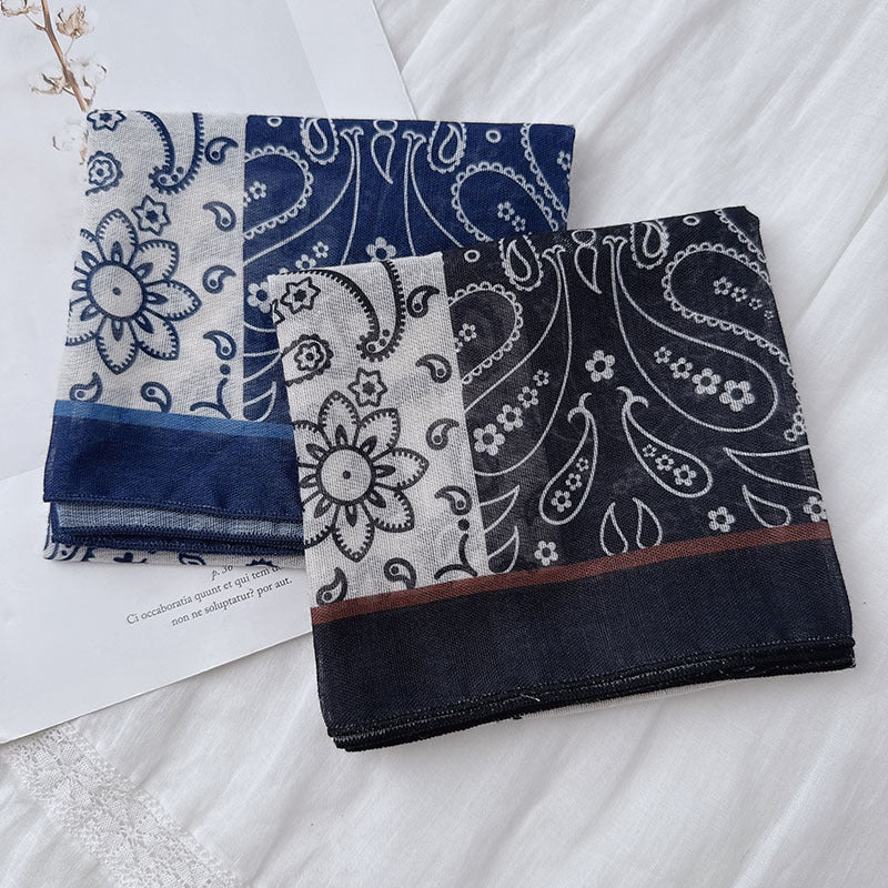 Boho Paisley Print Bandana Neck Scarf - view 24