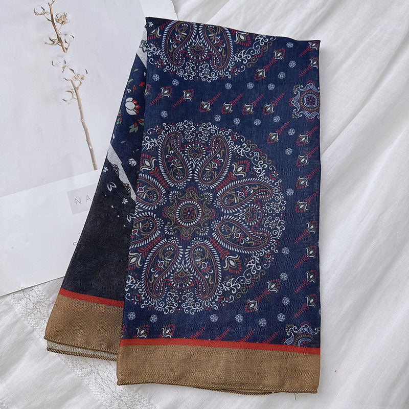 Boho Paisley Print Bandana Neck Scarf - view 31