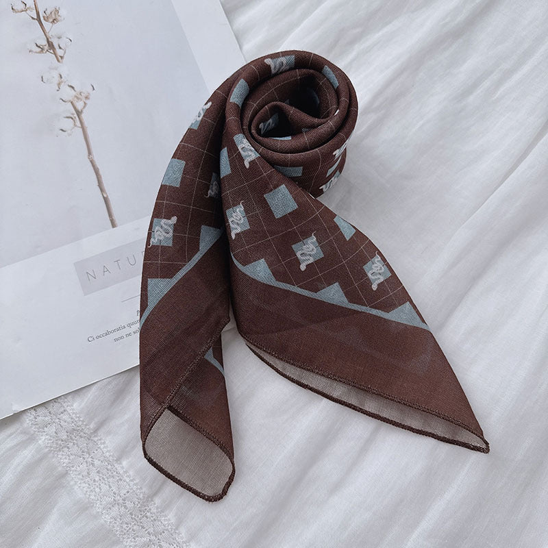 Boho Paisley Print Bandana Neck Scarf - view 7