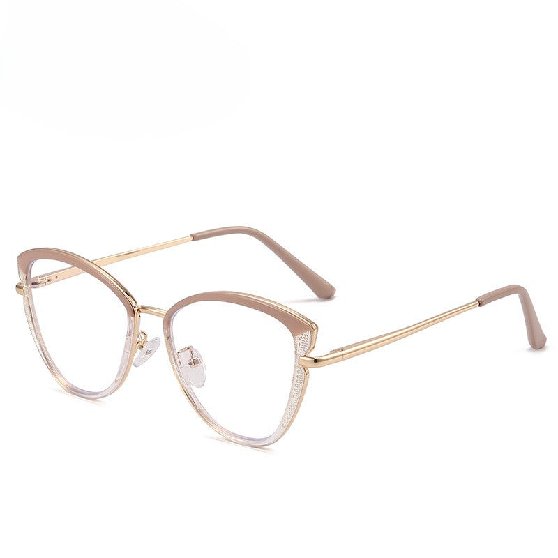 Two Tone Cat Eye Metal Frames - Pink