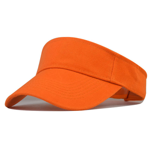 Adjustable Open Top Sun Visor Cap - orange