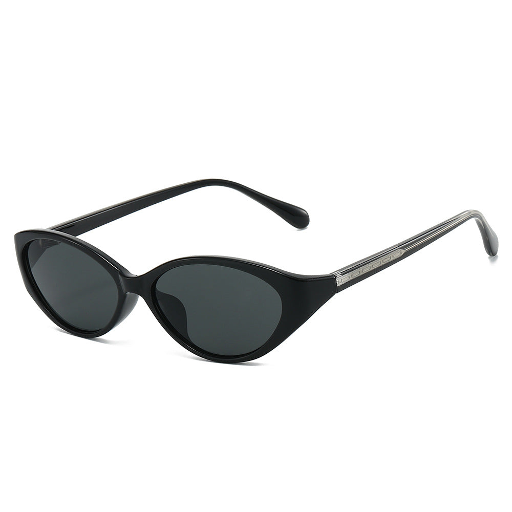 Slim Oval Cat Eye Sunglasses - C1
