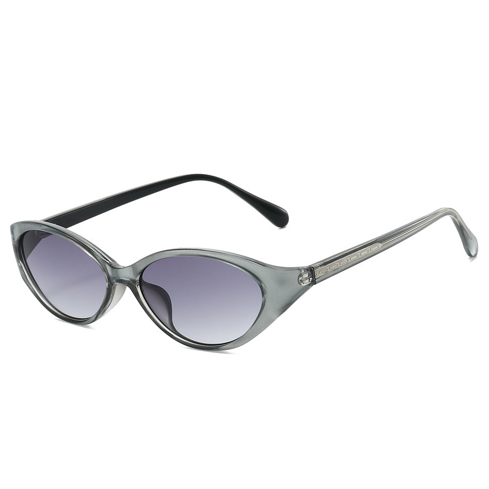 Slim Oval Cat Eye Sunglasses - C5