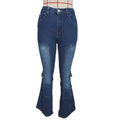 Low Rise Slim Fit Flare Jeans - Blue