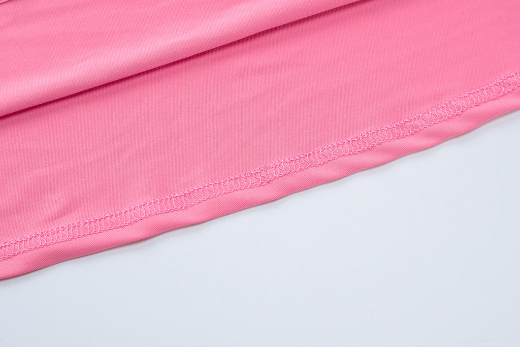 Ruched Bandeau Fishtail Maxi Dress - Pink - 11