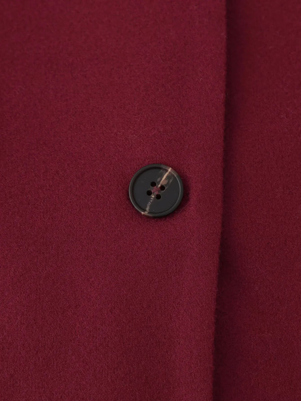 Draped Scarf Neck Relaxed Blazer - Winered - 4