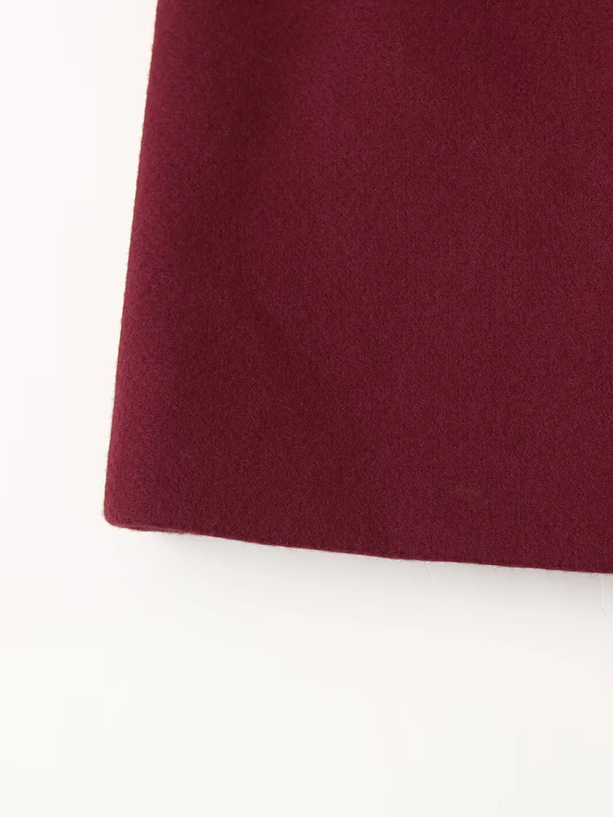 Draped Scarf Neck Relaxed Blazer - Winered - 7