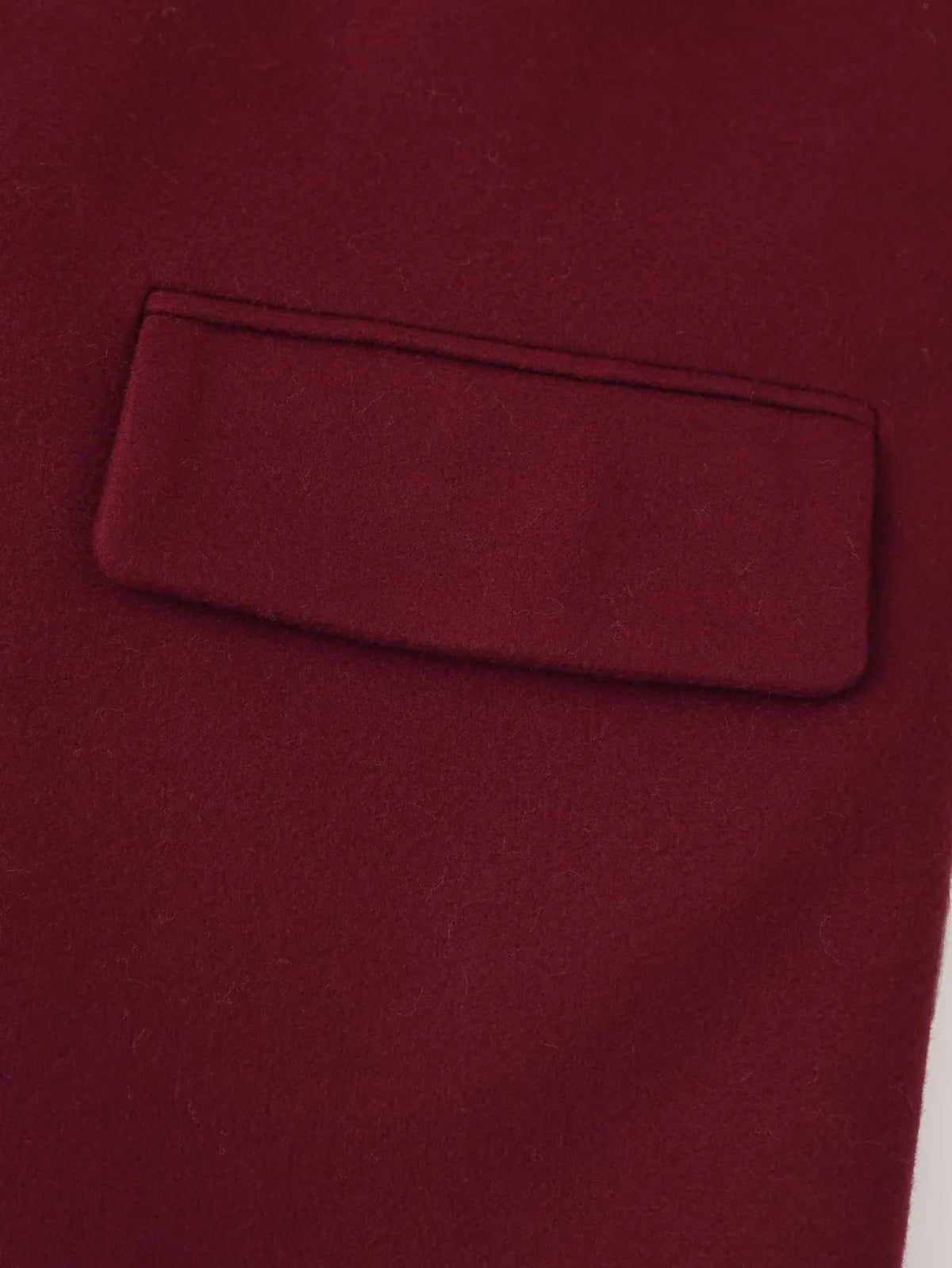 Draped Scarf Neck Relaxed Blazer - Winered - 8