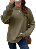 Exposed Seam Mock Neck Sweatshirt - Green