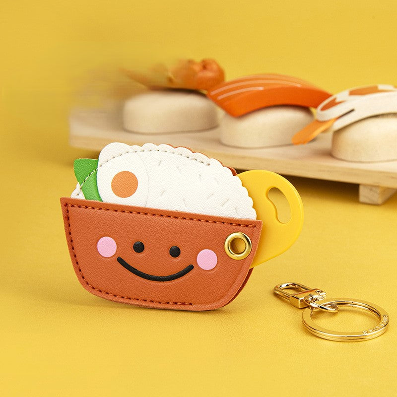 Smiling Comfort Food Keyring Charm - Rice - 1