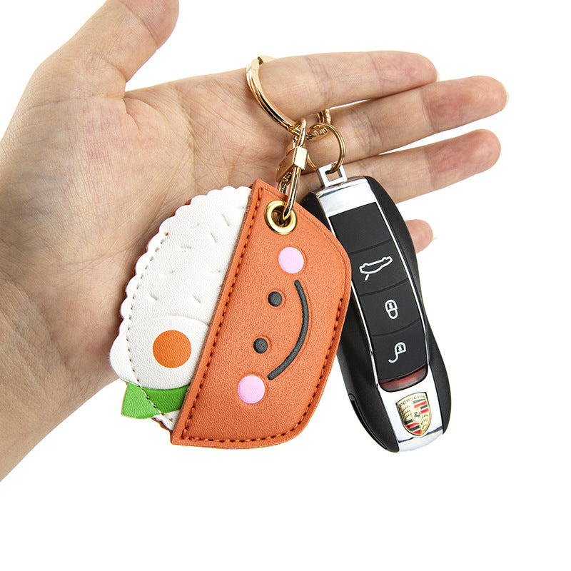 Smiling Comfort Food Keyring Charm - Rice - 2