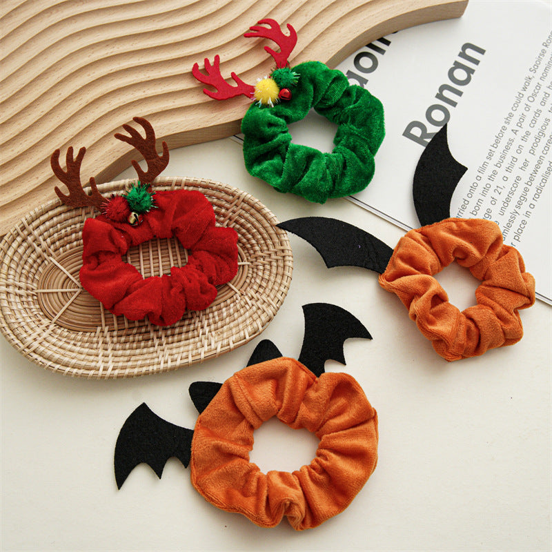 Halloween Velvet Scrunchie Hair Tie - view 1