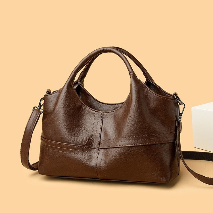 Slouchy Top Handle Hobo Bag with Crossbody Strap