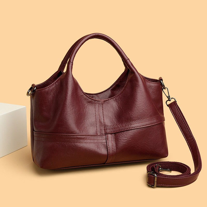 Slouchy Top Handle Hobo Bag with Crossbody Strap