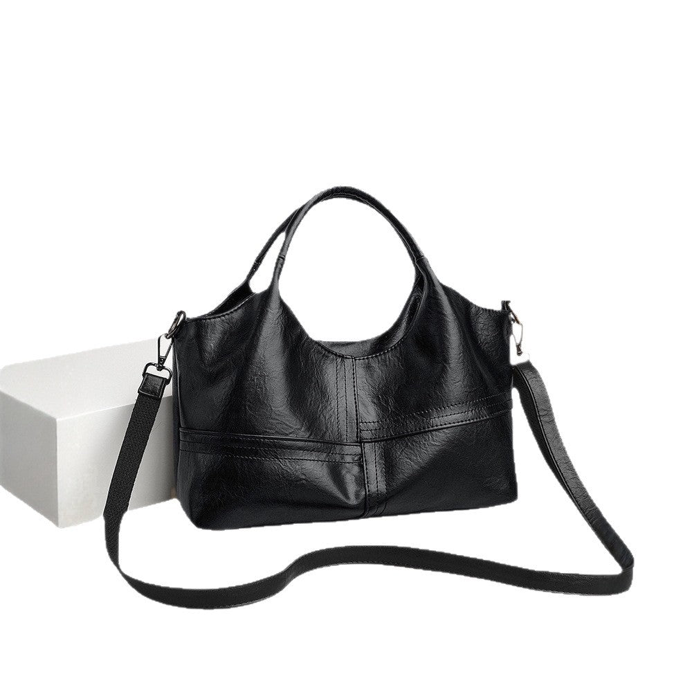 Slouchy Top Handle Hobo Bag with Crossbody Strap