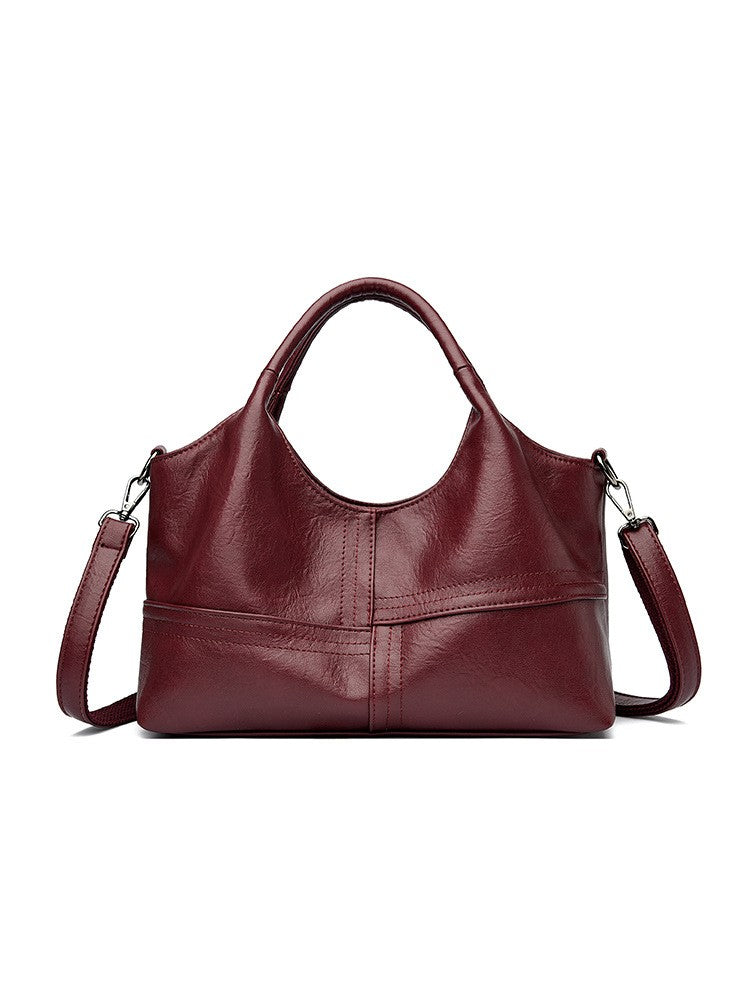 Slouchy Top Handle Hobo Bag with Crossbody Strap