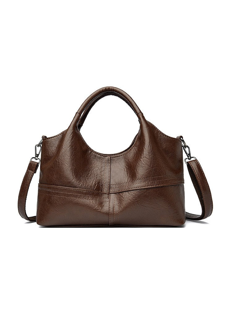 Slouchy Top Handle Hobo Bag with Crossbody Strap