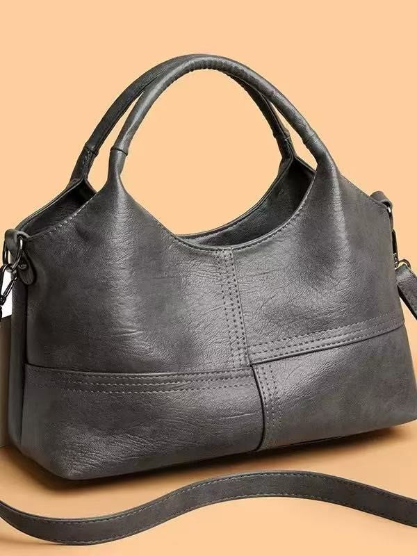 Slouchy Top Handle Hobo Bag with Crossbody Strap