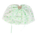 Star Mesh Butterfly Hair Clip With Ribbon Ties - Green