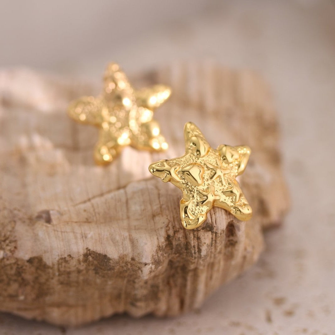 Hammered Texture Mixed Shape Stud Earrings - NO06