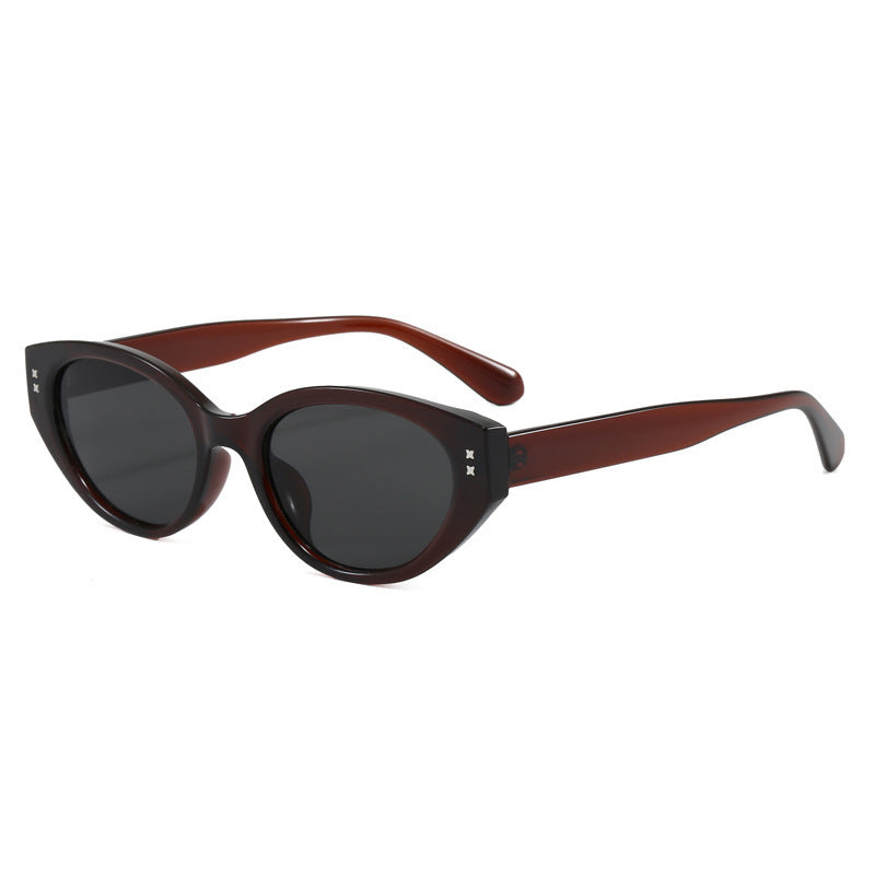 Slim Oval Cat Eye Sunglasses - NO-4