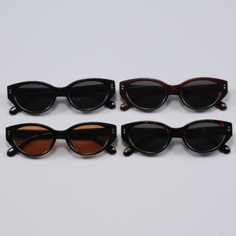 Slim Oval Cat Eye Sunglasses - NO-4 - 1