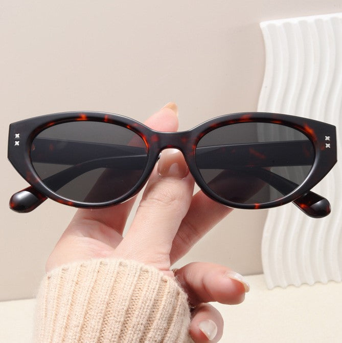 Slim Oval Cat Eye Sunglasses - view 1