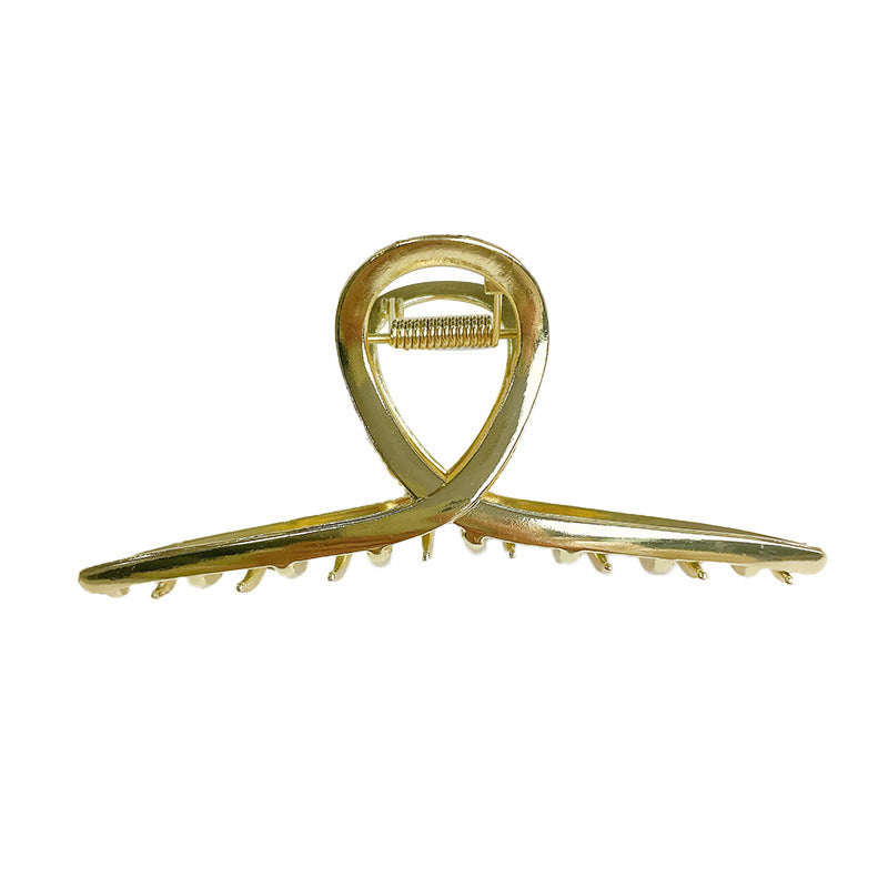 Twisted Loop Metal Hair Claw Clip