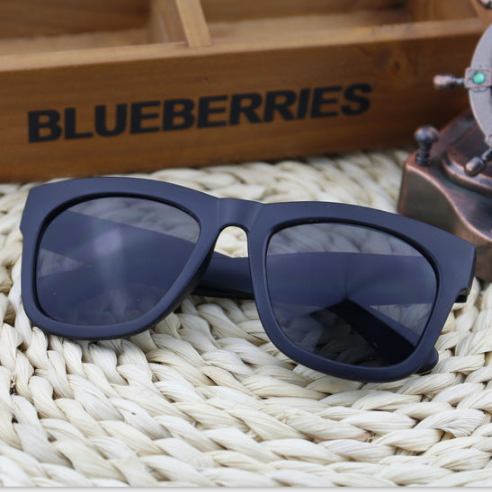 Chunky Square Frame Mirrored Sunglasses - SandBlack