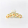 Pastel Heart Bead Hair Claw Clip - Color_1