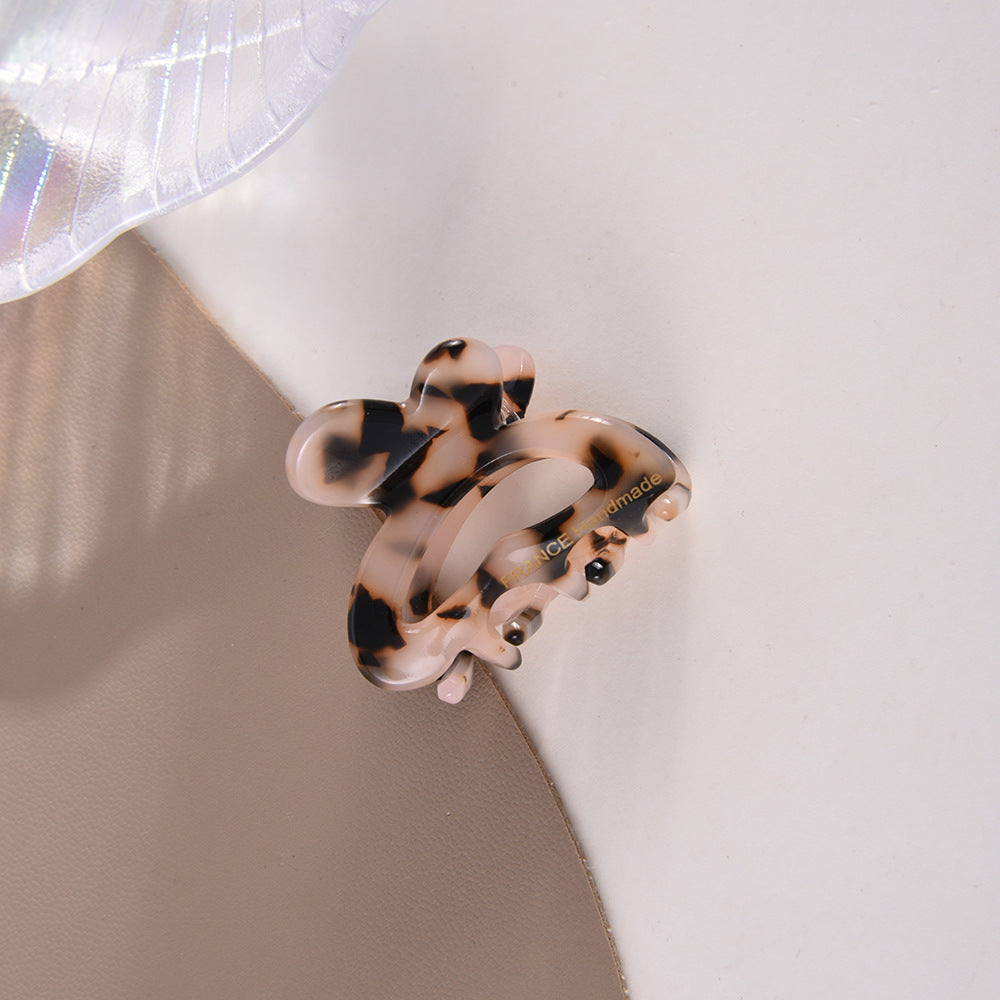 Mini Bunny Ear Claw Clip - Light_Coffee