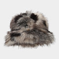 Long Pile Faux Fur Bucket Hat - B